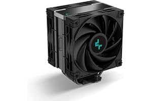 ‎DEEPCOOL DeepCool AK400 ZERO DARK PLUS CPU Luftkühler 4 Kupfer Heatpipes CPU Kühler Dual 120mm FDB PWM Lüfter 1650RPM 220w TDP für Intel LGA 1700/1200/1151/1150/1155 AMD AM5/AM4, Schwarz