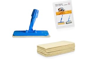 Greenwood Soft Sheep Pad Holder Pro z 10 wełnianymi podkładkami - do ponownego naoliwienia parkietu, marmuru, granitu - podkładki polerskie GlamUp Oil - bez rękawów