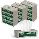 by Amazon 4-Ply Facial Tissues, Made with 100% Recycled Paper, 1200 Count, (12 Packs of 100 Each)-(Formerly "Amazon Award", S