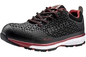 Bellota Zapato de seguridad, Color: Negro y Rojo