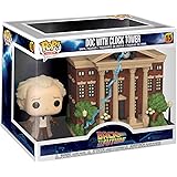 Funko POP! Town: BTTF - Dr. Emmett Brown - Doc With Clock Tower - Back To The Future - Ritorno Al Futuro - Figura in Vinile d