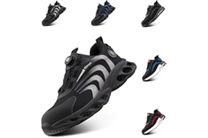 Loiston Sicherheitsschuhe mit Selbstsichernder, Atmungsaktiv, rutschfest Gr.36-46