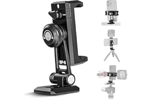 NEEWER Metalowy uchwyt do statywu, adapter z podstawą Arca QR, Cold Shoe, obracany o 360°, kąt nachylenia 180°, uchwyt na telefon, kompatybilny z iPhone 15 Pro Max Galaxy S24