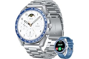 NONGAMX Smartwatch Orologio Uomo Fitness Watch - 1,39"Rotondo Orologi Chiamate Telefono Sanguigna Pressione Digitale Impermeabile Contapassi Sportivo Polso Cardiofrequenzimetro Tracker Compatibile Android iOS