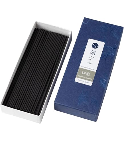 Asayu Japan Bastoncini di Incenso Giapponesi a Basso Fumo Profumo di Fiori di Prugno, Qualità Fatti in Giappone - Fiori di Prugno (Plum 40g