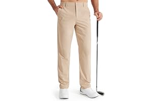 Libin Pantalón de Golf Hombre Elástico Slim Fit Ligeros y Pantalones Deporte Senderismo con Bolsillos