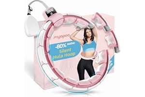 FIYAPOO Hula Hoop Fitness Minceur，Cerceau Silencieux Réglable avec Compteur Intelligent，Le Massage Abdominal Brûle Les Graisses，pour Adulte et Débutant Hula Hoop Maison Sport Minceur Appareil