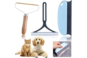 CUIDONGSHENG 3 Pcs Cepillo Quitade Pelo para Mascotas,Removedor de Cabello Pelusa Portatil,Reutilizable Quitapelusas Manual Lint Remover para Ropa,Animales,Alfombras,Sofás,Coches,Sabanas