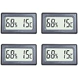 Mini-Thermometer, Hygrometer, digital, Innentemperaturanzeige, Luftfeuchtigkeit, für Büro, Zuhause, Feuchträume, Einmachgläse