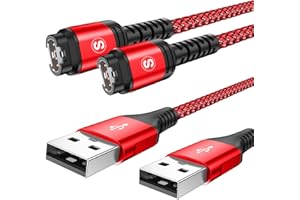 SWECENT 2Pack 1.2M Garmin Watch Charger Cable Compatible with Garmin Fenix 5 5S 5X 6 6S 6X Plus Pro 7 7S 7X,Forerunner945 45 45S 245 Music,ApproachS10 S40 S60 G12 S12 S42,Vívoactive3 4 4S,Venu2 2S Plus,Epix 2