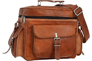 Gusti Amanda Sac pour Appareil Photo en Cuir Marron Vintage pour Homme et Femme