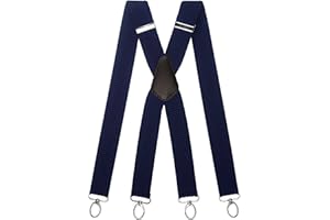 Olata Bretelles Larges Polyvalentes Résistantes en X avec Mousqueton - 4 cm