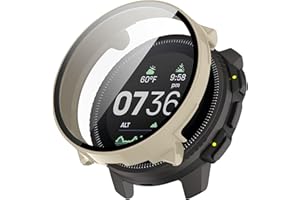 FTRONGRT Etui kompatybilne z SUUNTO Vertical, PC + etui ochronne na ekran, odporne na zarysowania, all-inclusive, kompatybilne z smartwatchem pionowym SUUNTO (zestaw 1), kość słoniowa