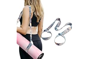 GENERIC Yoga Mat Carrying Strap – Adjustable Shoulder Strap for Yoga Mat, Lightweight Hands-Free Portable Mat Holder, Fits All Yoga Mat Sizes, Ideal for Fitness, Pilates, and Stretching (Mat Not Included)