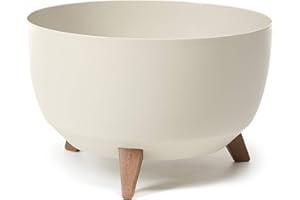 HappyFlower | MultiProject | Blumentopf an den Füßen | Pflanzkübel | rund | 3 Größen | 5 Farben | Übertöpfe | (ø 39,6 cm, Baumwolle)