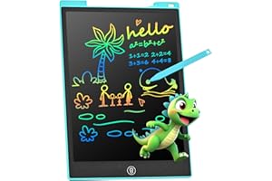 Pizarra Magnetica Infantil,PINKCAT Pizarra Magica 12 Pulgadas Juguete Niño 2 3 4 5 6 7 Años Niña Regalo Bebe Cuaderno Digital Dibujo Tableta Escritura LCD Colores Juego Educativo,Azul