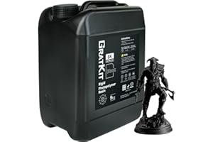 GratKit 8K Rigid Resin, 3D Printer 405nm UV-Curing Photopolymer Resin, High Precision Low Odor 3D Printing Resin - 5000g, Black * 5kg