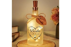 Sayregifty Bestie Gifts, Best Friend Birthday Gifts for Women - LED Bottle Decorative Light, Friendship Gift, Bestie Birthday Presents for Female BFF
