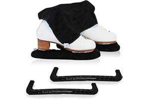 CRS Cross Skate Guards, Soakers & Towel Gift Set - Ice Skating Guards and Soft Skate Blade Covers for Figure Skating or Hockey