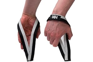 Weightlifting House Wrist Straps for Olympic Weight Lifting, Bodybuilding, Snatch, Pulls and Deadlifts. Weight Lifting Workout Wraps for Men & Women. (Pink)