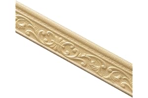 lzndeal, adesivo battiscopa da muro 3D Pattern, autoadesivo, flessibile, per decorazione di mura e soffitto