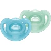 NUK Sensitive 2 Silicone Pacifiers 0-6 Months - Blue/Green