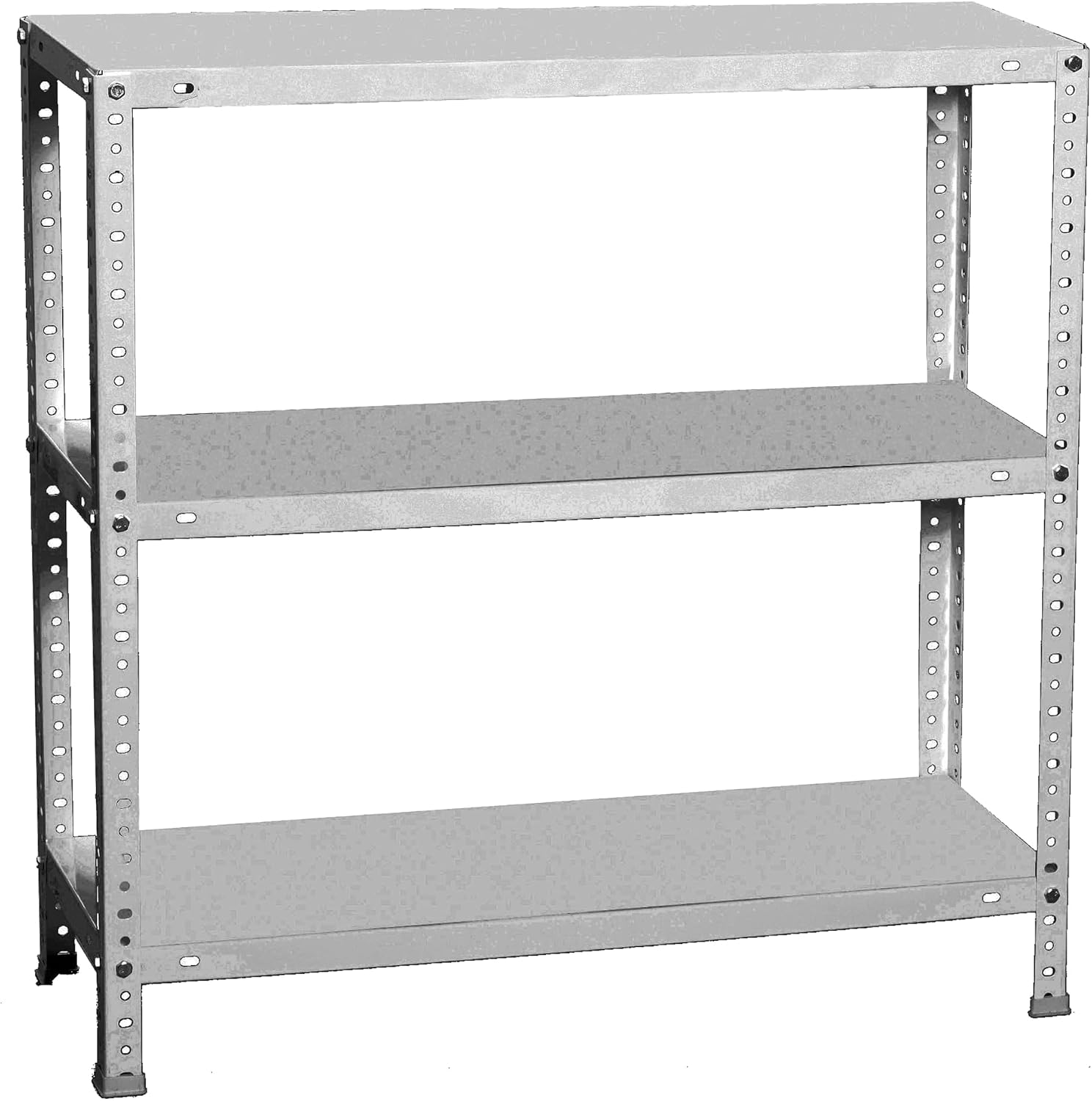 Simon Rack Estanteria Metalica 900x900x300 mm, 3 Alturas, Bandeja Metal, 75 kg de Punto Flexión, Estanteria Almacenaje, Galvanizado - Advantage