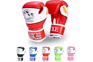 CKE Guantes de Boxeo para niños y niñas, niños pequeños de 5 a 12 años de Edad Guantes de Boxeo para Saco de Boxeo Kickboxing Muay Thai