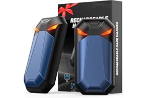 Nextronix Hand Warmers Rechargeable 2 Pack, Electric Hand Warmer Reusable 6000mAh, Magnetic Pocket Battery Operated Heater, 3 Heat Settings, Travel Essentials, for Men Women