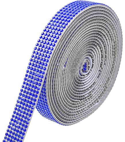 Diamantlinten, zelfklevend, kristallen strass-steentjes, 1 meter