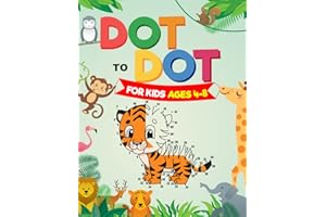 Dot to Dot For Kids Ages 4-8: 101 Connect The Dots Puzzle Book For Kids Aged 4,5,6,7,8 | Animals, Unicorns, Vehicles, Dinosaurs & More