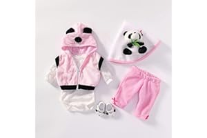 MineeQu 4 pasuje do 50-55 cm noworodka lalki sukienka Reborn Baby Doll wszystkie bawełniane ubrania