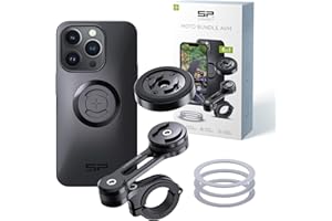 SP CONNECT Moto Bundle mit Anti Vibration Module | SPC+ | kompatibel mit iPhone 14 Pro | Handyhalter für Motorrad Bike Moped Roller | Gadget Halterung für Navi