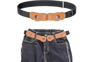 Kajeer Ceinture élastique pour garçons sans boucle - Ceinture invisible ajustable pour 50-81 cm pour les enfants de 2 à 15 ans