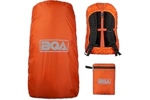 BQA Coprizaino Antipioggia Parapioggia per Zaino (10-70L) Stoccaggio Monopezzo con Copertura a Zaino con Fibbia Regolabile per Escursionismo, Campeggio, Ciclismo