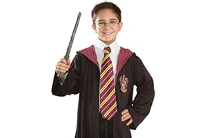 RUBIE'S Harry Potter Officiel - Cravate Gryffondor - Accessoire Pour Déguisement Enfant - Taille Unique - Rouge et Jaune - Pour Halloween, Carnaval - Idée Cadeau Noël