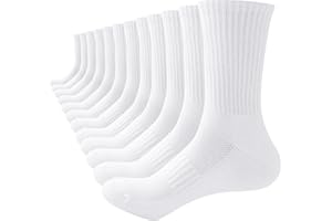 inaWarm Chaussettes Femme 39-42 35-38, Chaussettes Femme Sport Respirantes Rembourrage Chaudes Coton Randonnée，Extérieur Anti-ampoules Épaisses Bottes Chaussettes de Courir Femme Multicolore 6 Paires