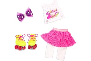 Glitter Girls – kläder till 14-tums dockor – rullskridskofun – lyxig outfit med rullskridskor – leksaker, kläder och tillbehö