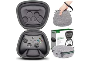 Funda rigida Compatible con Mando Wireless de Xbox Series X o Series S o Xbox Core - Sisma Estuche de Viaje para Guardar y Proteger Control Original de Xbox - Gris