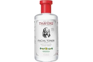 THAYER'S Thayers Loción Tonificadora Facial de Hamamelis Suaves e Aloe Vera Orgánico - Original - Ilumina y cierra los poros - vegano - 98% de ingredientes naturales - probado por dermatólogos - 355 ml