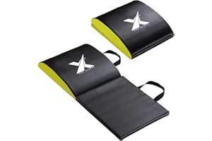 XN8 SPORTS XN8 Ab Mat Sit-Up Pad for Core & Abdominal Training – Premium Leather Foam Exercise Mat with Lower Back Support – Ideal for Full Range Sit-Ups, Yoga, Gym & Home Workouts for Men & Women