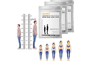 ZOOARTS HeightenUP - Parche de acupuntura para pies, parches de crecimiento de altura, parche de aumento de altura, pegatina para pies para crecimiento óseo(24 unidades (paquete de 3))