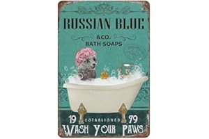 DJNGN Baño Baño Lave sus patas Letrero de metal Vintage Placa de aluminio Letrero Pintura de hierro Cartel de hojalata Decoración para baño Inodoro Bar Café Hogar Decoración de pared Ideas de regalo