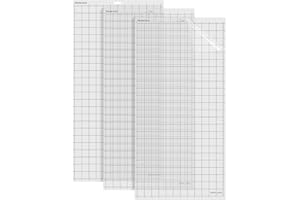 ‎REALIKE REALIKE Cutting Mat with Standard Handle for Silhouette Cameo 3/2/1.12 x 12 Inch Pack of 3 Adhesive Sticky Cutting Mat 3-Pack Cutting Mats Replacement Mats Accessory Set Vinyl Craft Sewing