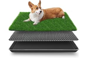 STARROAD-TIM 50x60CM Lettiera per Cani,Lettiera Cane,Lettiera per Cani da Interno,Tappetino per Erba per Cani,WC per Cani,Erba Artificiale Finta per Cani da Fare pipì in Interni ed Esterni