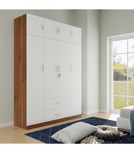 Aru　セット3冊 Zuari Three-Door Wardrobe (Teak Finish, Brown) : Amazon.in: Home