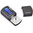 Neoteck Digital Turntable Stylus Force Scale Gauge Tester 0.01g Blue LCD Backlight for Tonearm Phono Cartridge-Black