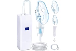 HABOWN Inhalationsgerät für Erwachsene und Kinder, Leiser Inhalator für Babys Tragbar Inhalationsgerät, Angetrieben von DC 5V2A, leicht & effektiv bei Atemwegserkrankungen Verneble