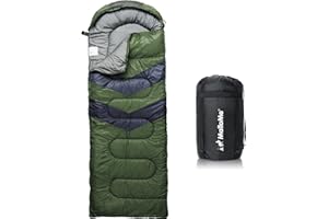 MalloMe Saco De Dormir Adulto Ultraligero Compacto y Impermeable - Saco De Dormir Niños - Saco De Dormir Invierno - Saco Dormir Infantil Montaña Ligeros - Sleeping Bag para Camping y Senderismo