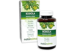 Rhodiola (Rhodiola rosea or Sedum roseum) Roots Naturalma - 150 g - 300 Tablets - Food Supplement - Natural and Vegan